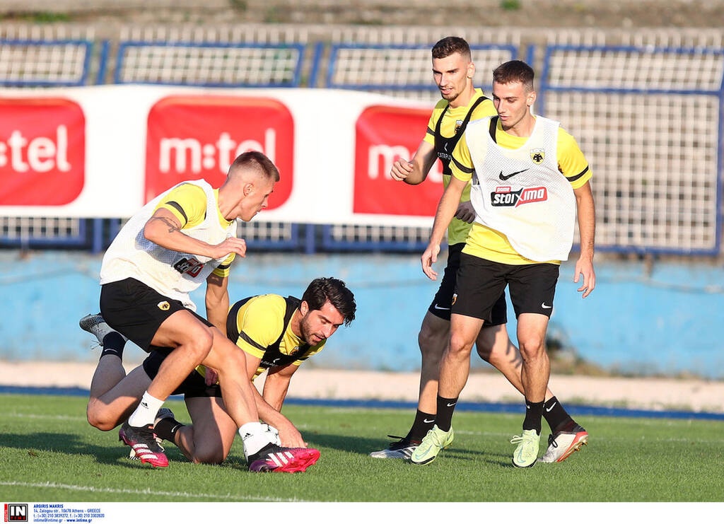 ΑΕΚ: Προπονήθηκε στο στάδιο Γκρμπάβιτσα (photos)