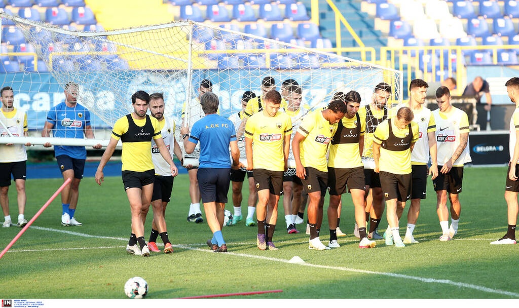 ΑΕΚ: Προπονήθηκε στο στάδιο Γκρμπάβιτσα (photos)