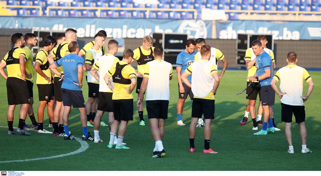 ΑΕΚ: Προπονήθηκε στο στάδιο Γκρμπάβιτσα (photos)