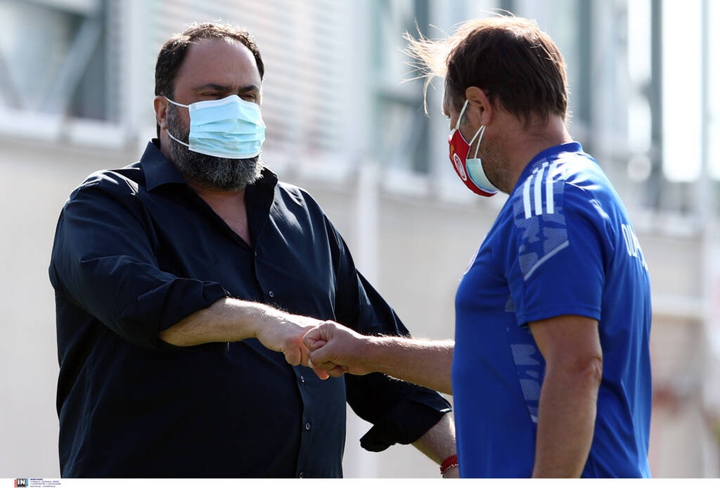 Ολυμπιακός: Αγιασμός στο Ρέντη παρουσία Μαρινάκη – «Ξεπερνάμε σαν οικογένεια τα προβλήματα»