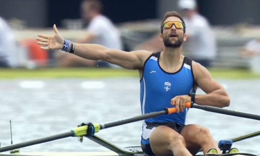 Ολυμπιακοί Αγώνες-Κωπηλασία: Το χρυσό στο λαιμό του Ντούσκου και ο Εθνικός Ύμνος (photos+video)