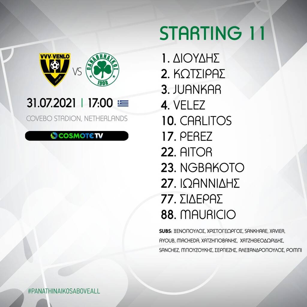 Παναθηναϊκός: Με Πέρεθ κόντρα στη Φένλο (photos)