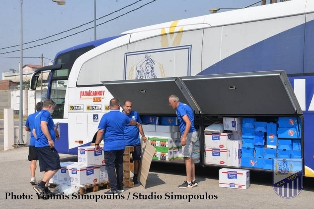 Φωτιά στην Εύβοια: Αποστολή αλληλεγγύης από την ΠΑΕ Λαμία