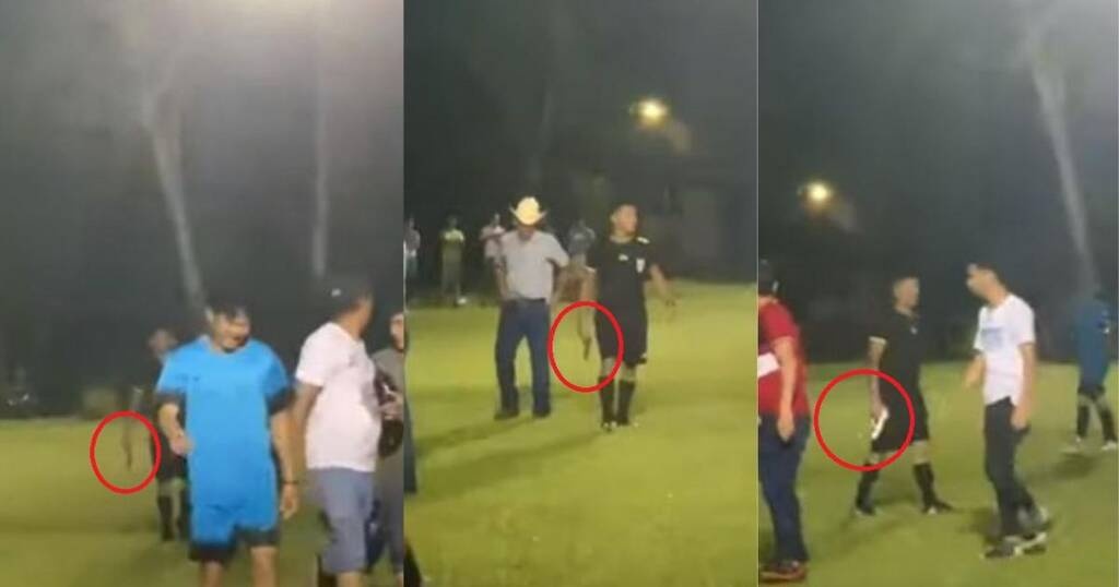 Πήγαν να λιντσάρουν τον διαιτητή και έβγαλε όπλο για να γλιτώσει! (video)
