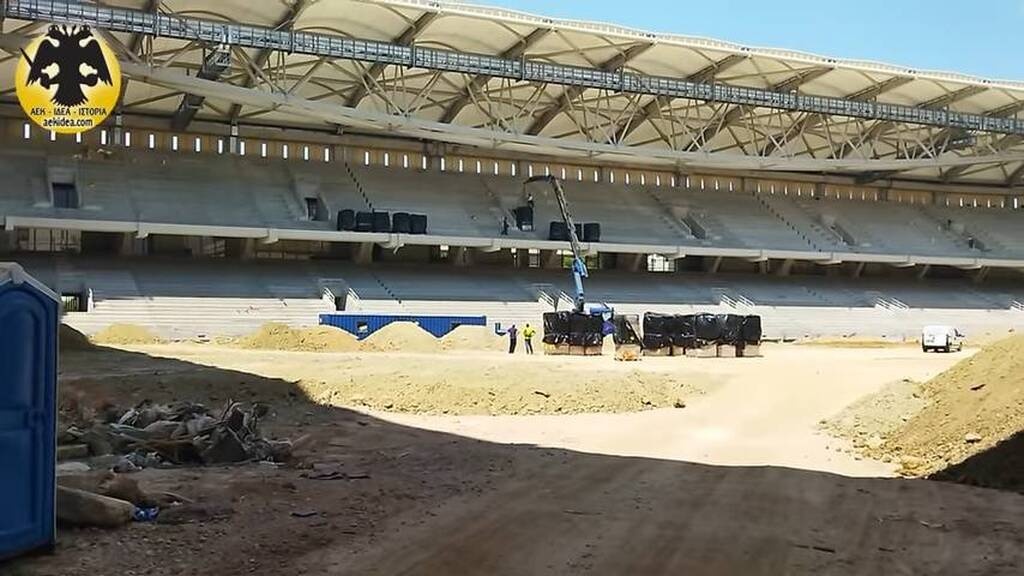 ΑΕΚ: Τα πρώτα καθίσματα στην Αγια Σοφιά - Opap Arena» (photos+video)