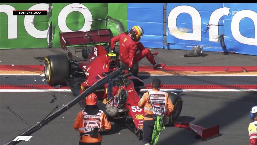 Ατύχημα στη Formula 1: Ο Σάινθ έχασε τον έλεγχο και έπεσε πάνω σε τοίχο (photos+video)