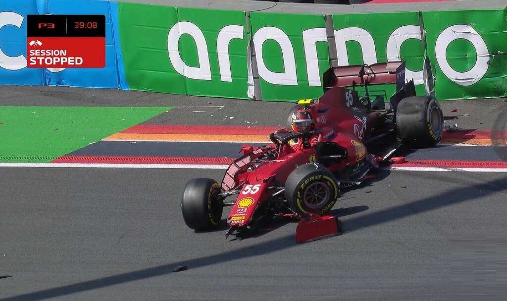 Ατύχημα στη Formula 1: Ο Σάινθ έχασε τον έλεγχο και έπεσε πάνω σε τοίχο (photos+video)