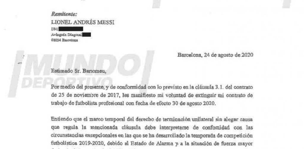 Μέσι: Αυτή είναι η περιβόητη επιστολή στην Μπαρτσελόνα - Ζήτησε να φύγει από πέρυσι (photos)