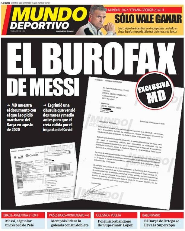 Αποκάλυψη για Μέσι: Το φαξ που έστειλε πέρυσι στη Μπάρτσα και ζητούσε να μείνει ελεύθερος (photos)