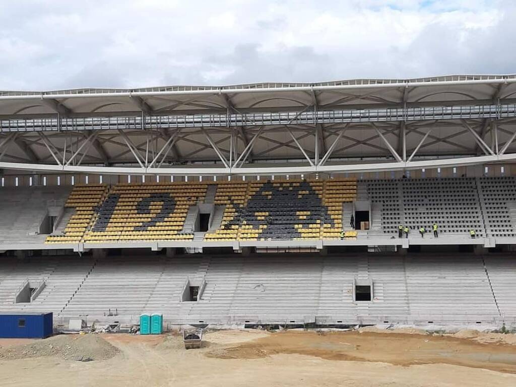 ΑΕΚ: Ο «Δικέφαλος Αετός» πήρε θέση στην Αγιά Σοφιά! (photos)