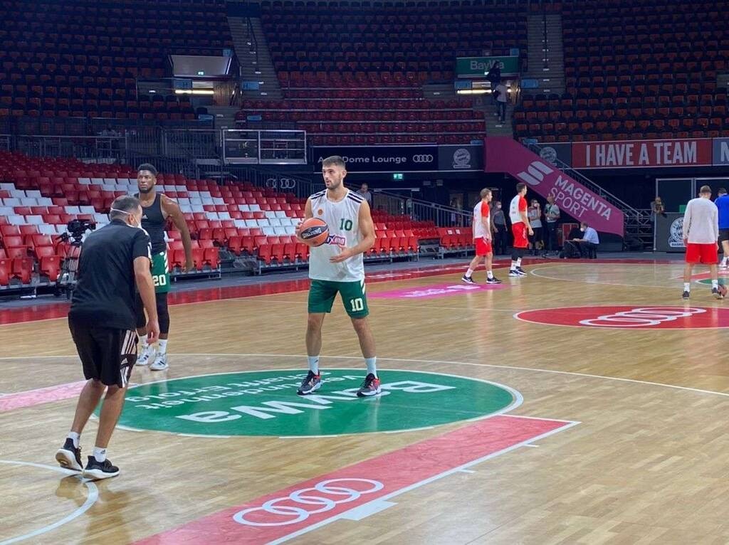 Παναθηναϊκός ΟΠΑΠ - Ερυθρός Αστέρας: Η άφιξη και το ζέσταμα των «πράσινων» (photos&video)