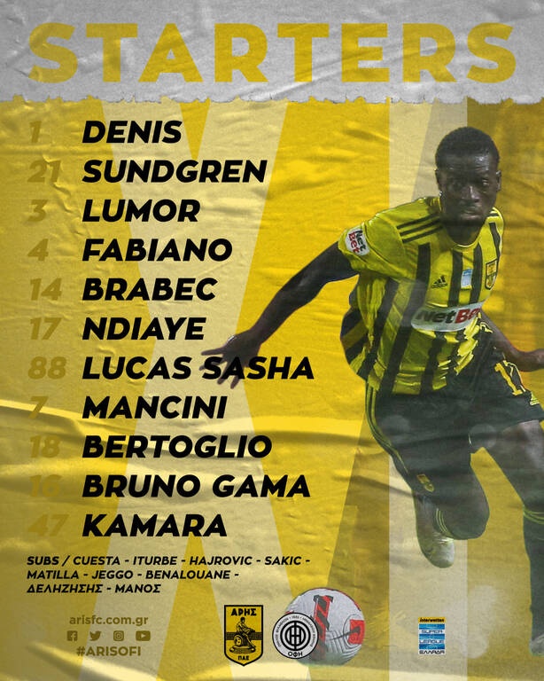 Άρης-ΟΦΗ: Βασικοί Καμαρά και Μπράμπετς κόντρα στους Ηρακλειώτες! (photos)