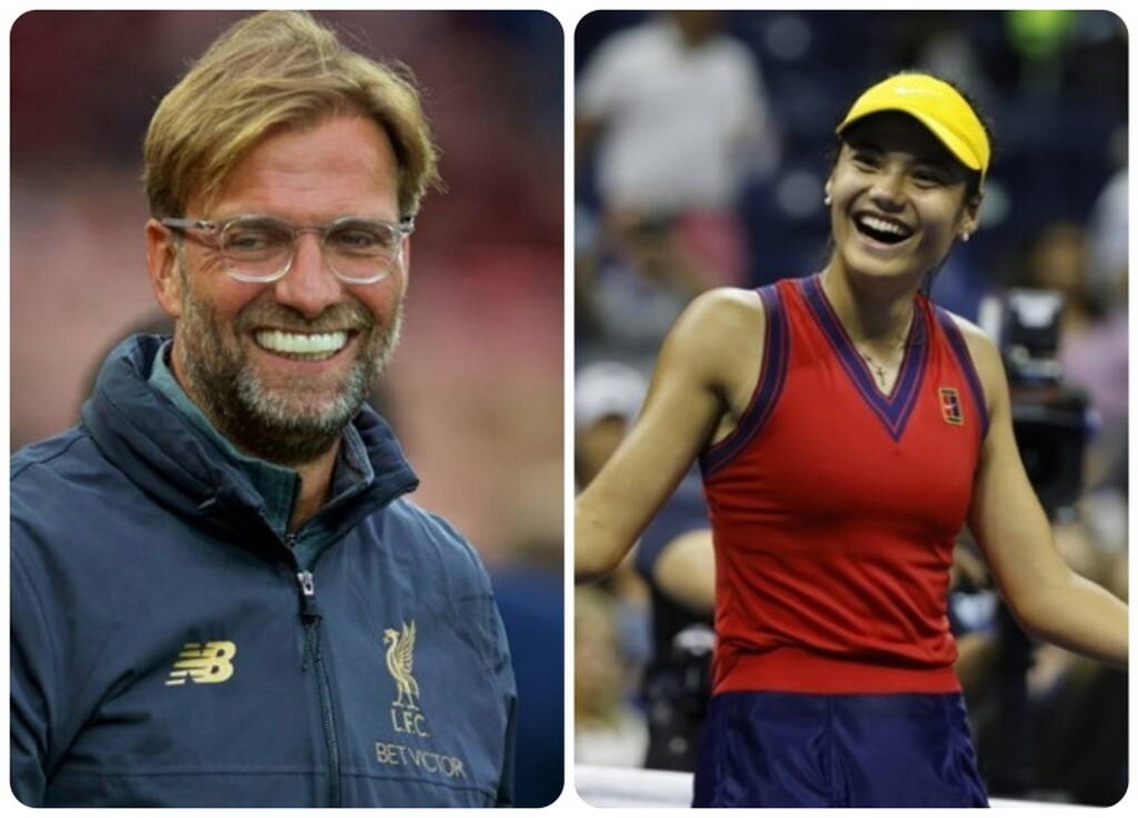 «Τρελάθηκε» ο Κλοπ με την θριαμβεύτρια του US Open - Επική ατάκα για την Ραντουκάνου (photos)