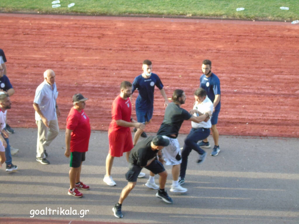 Τρίκαλα-Απόλλων Λάρισας: Οι αντιδράσεις μετά τα επεισόδια - O λόγος της σύρραξης (photos+video)