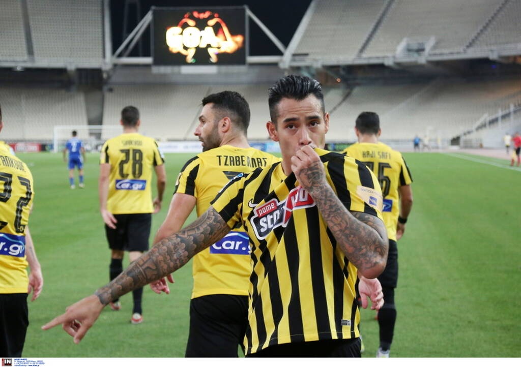 AEK-Λαμία: Με γκολάρα Αραούχο το 1-0 - Στο... πόδι το ΟΑΚΑ (video+photos)