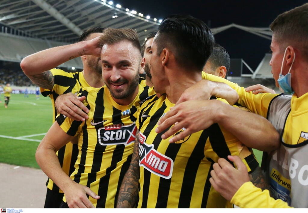 AEK-Λαμία: Με γκολάρα Αραούχο το 1-0 - Στο... πόδι το ΟΑΚΑ (video+photos)