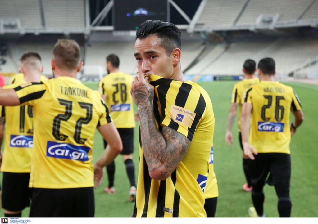AEK-Λαμία: Με γκολάρα Αραούχο το 1-0 - Στο... πόδι το ΟΑΚΑ (video+photos)