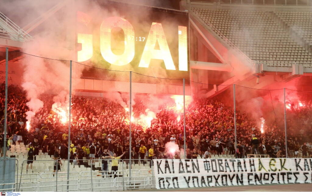 AEK-Λαμία: Με γκολάρα Αραούχο το 1-0 - Στο... πόδι το ΟΑΚΑ (video+photos)