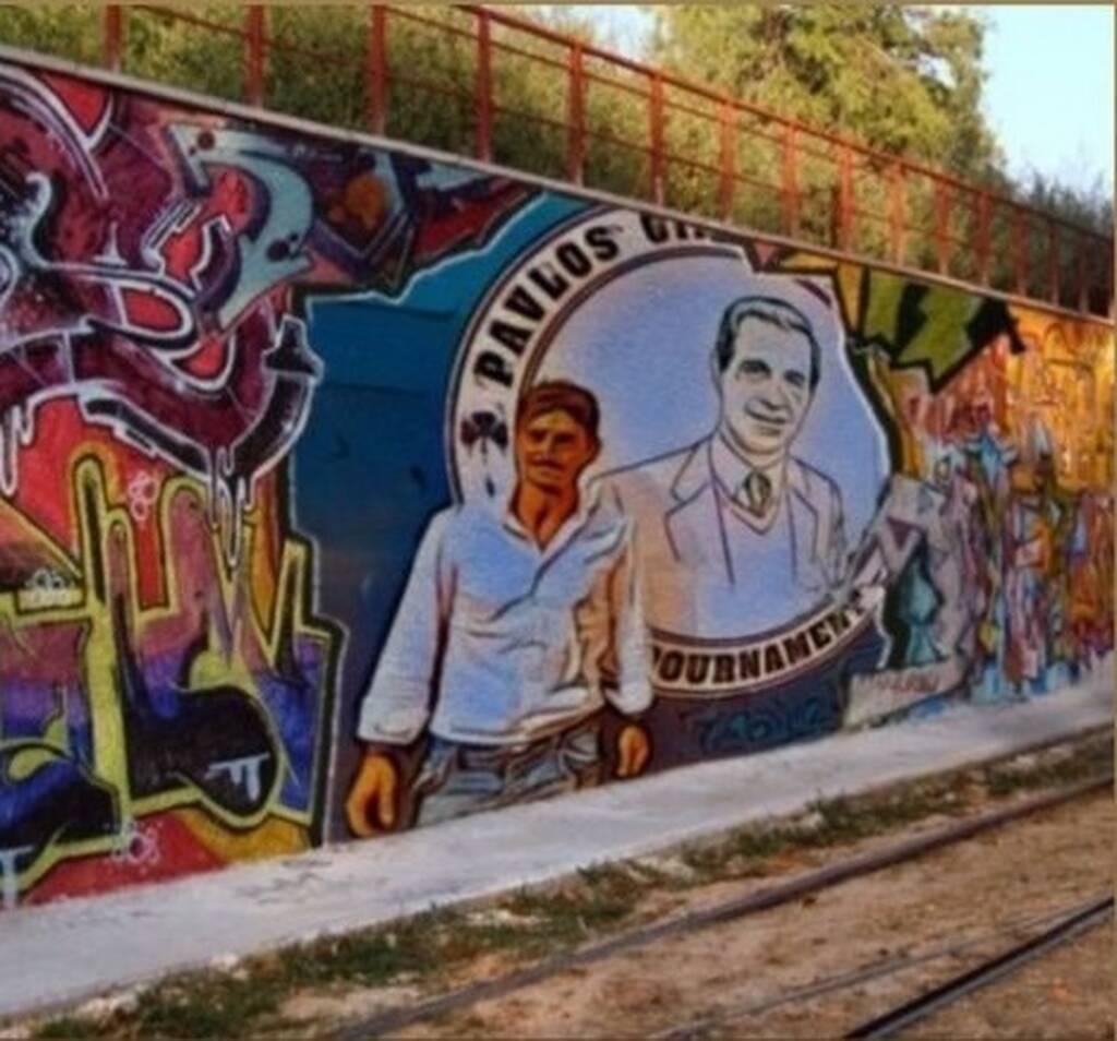 Eντυπωσιακό γκράφιτι στην Αθήνα για το τουρνουά «Παύλος Γιαννακόπουλος» (photo)