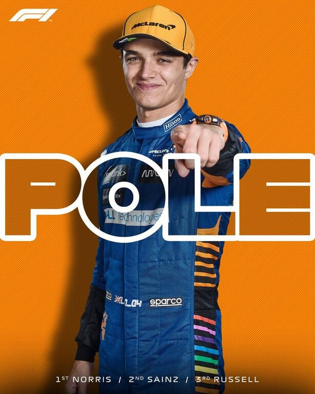 Formula 1: «Χόρεψε» στη βροχή ο Νόρις (photos)