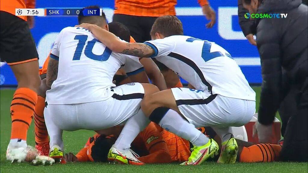 Champions League: «Πάγωσαν» στο Σαχτάρ-Ίντερ - Σοκαριστικός τραυματισμός για Τραορέ (video)