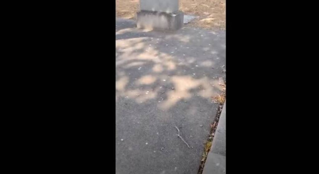 Τρόμος - Πήγε σε νεκροταφείο και σάστισε μόλις είδε τι ανατριχιαστικό έβγαινε από τάφο (pics+vid)