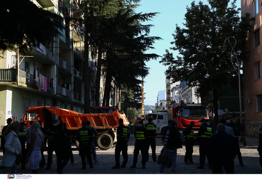 Εθνική ομάδα: Κατέρρευσε κτήριο στη Γεωργία κοντά στο ξενοδοχείο της ελληνικής αποστολής