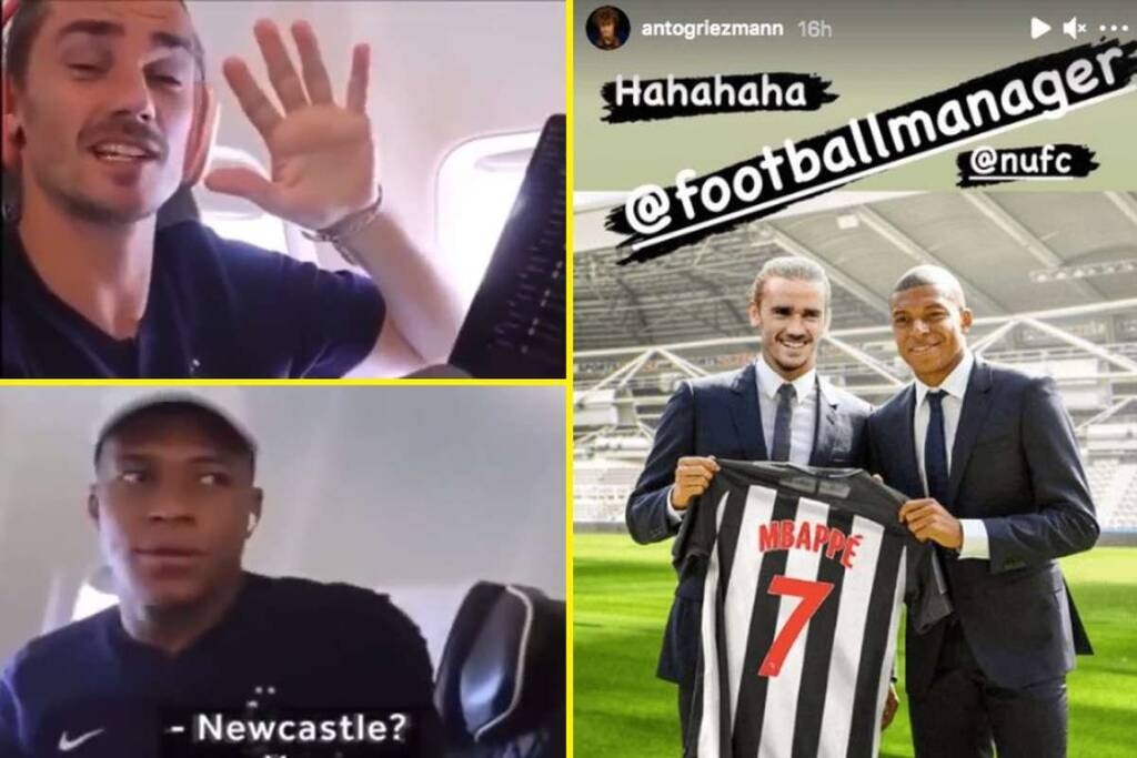 Ο Γκριεζμάν έγινε viral: «Αγόρασε» τον Εμπαπέ στη Νιούκαστλ! (Video+Photos)