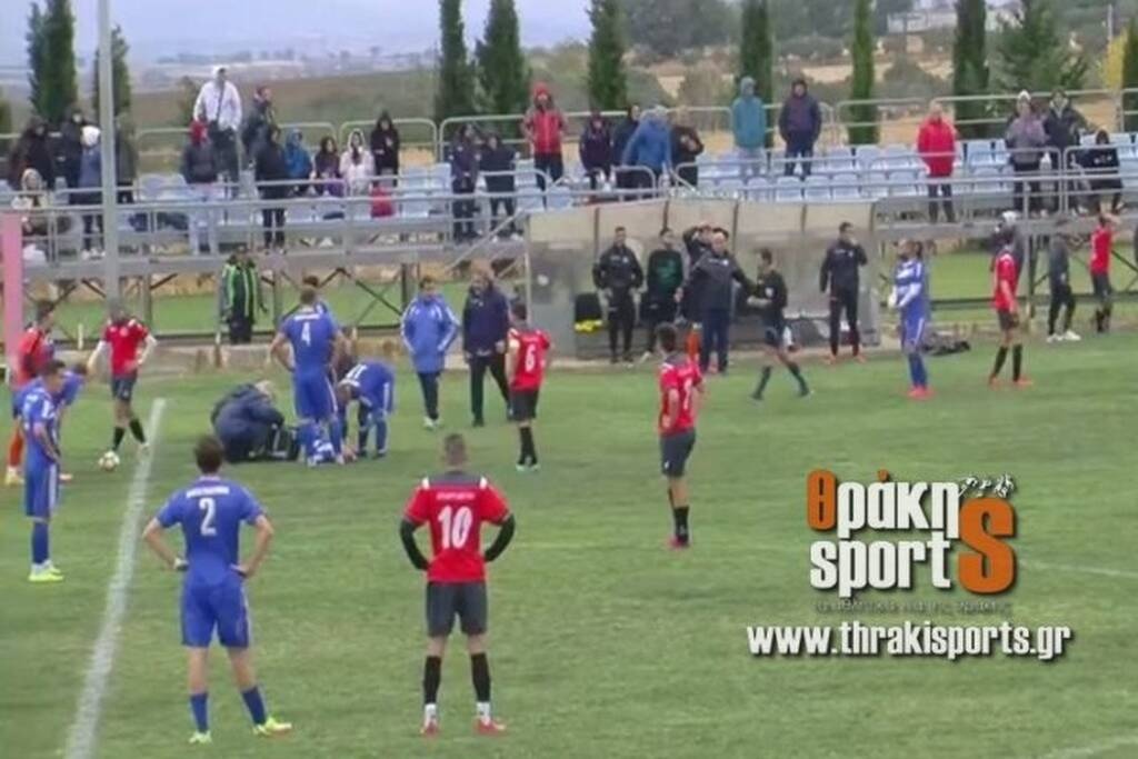 «Δολοφονικό» τάκλιν σε τοπικό αγώνα-Πήγε στο νοσοκομείο και έκανε επέμβαση ο παίκτης (video+photos)