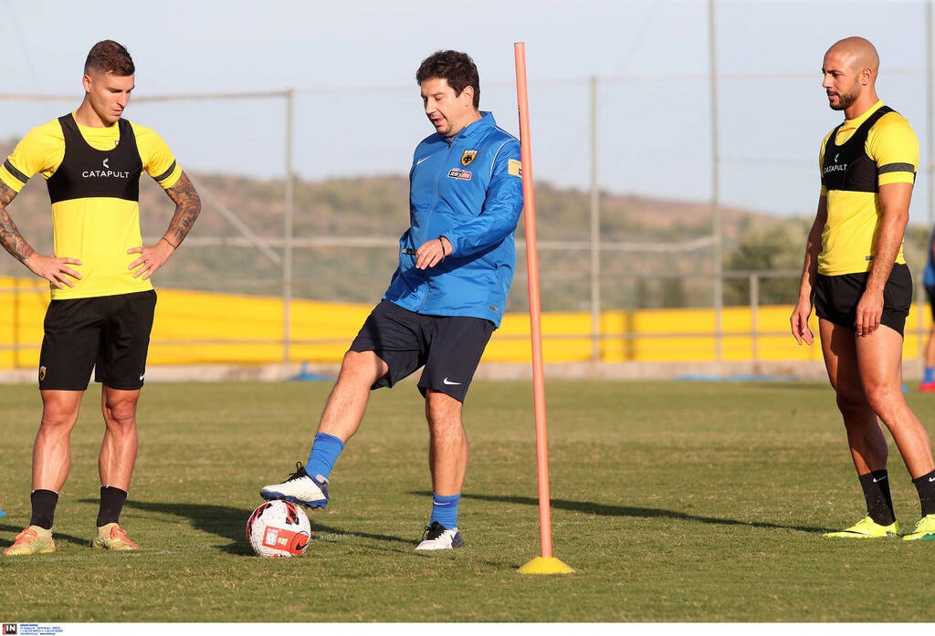 AEK: Η «πρώτη» του Γιαννίκη στα Σπάτα (photos+videos)