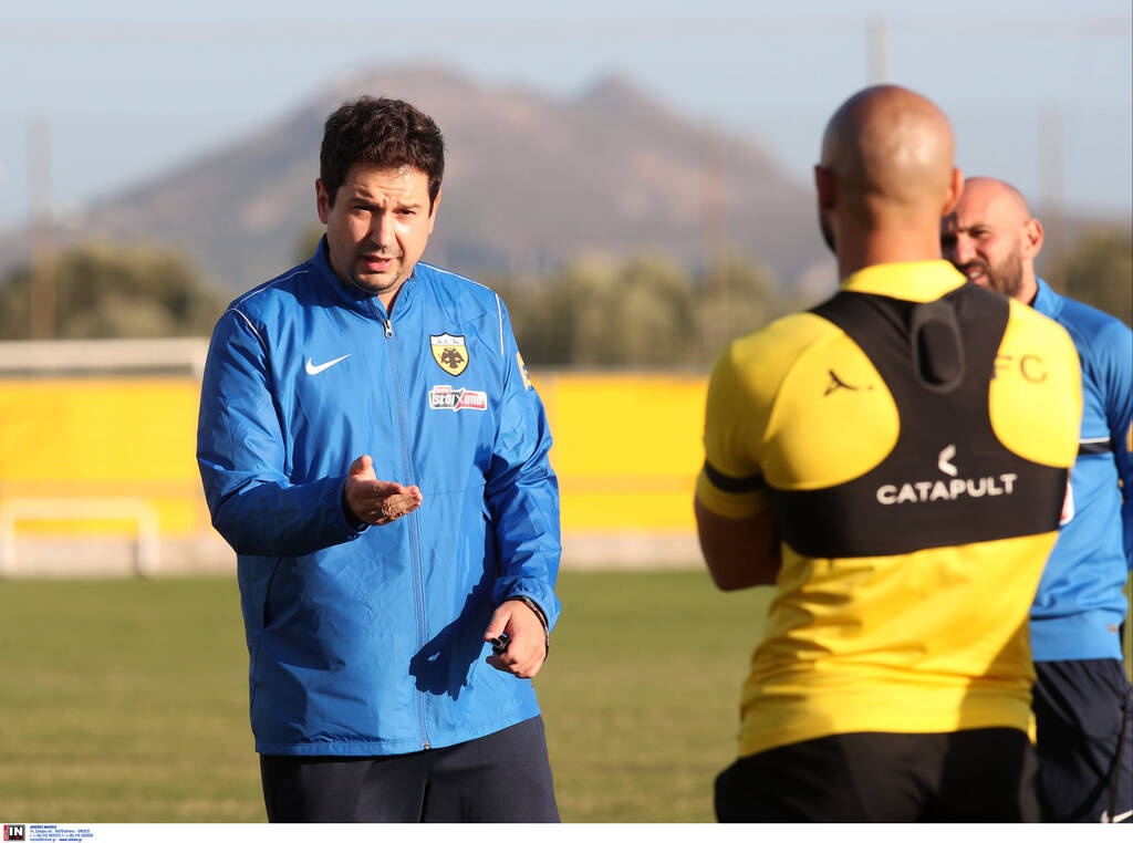 AEK: Η «πρώτη» του Γιαννίκη στα Σπάτα (photos+videos)