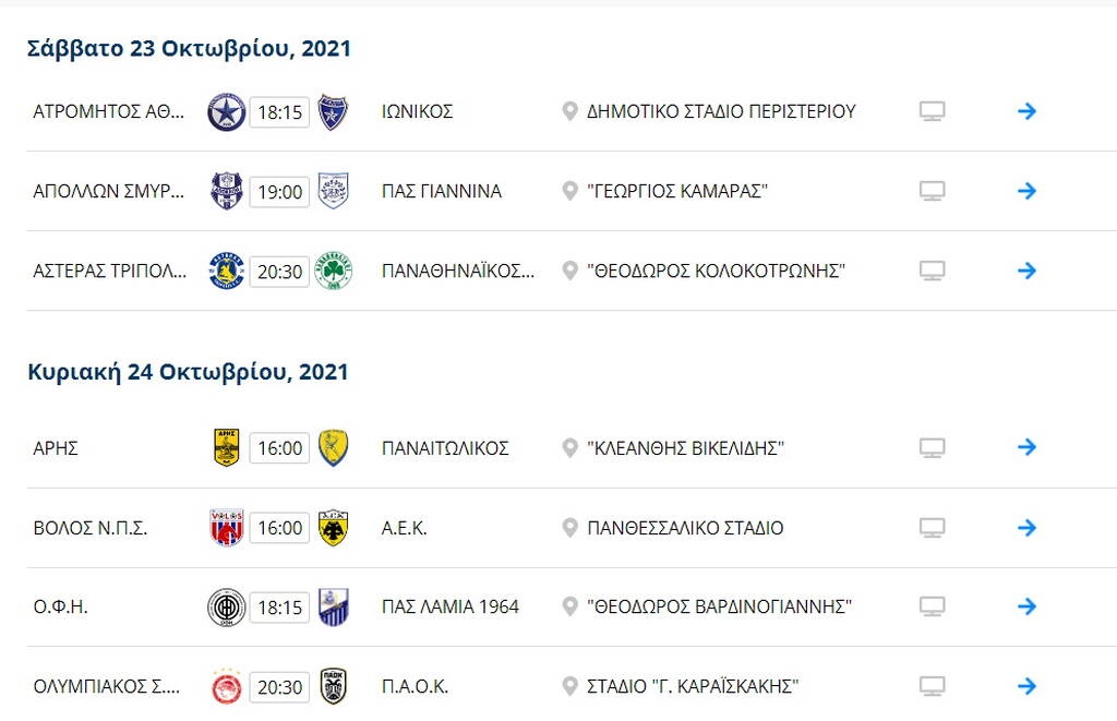 Super League: Η βαθμολογία πριν το Ολυμπιακός-ΠΑΟΚ - Αποτελέσματα κι επόμενη αγωνιστική (pics)