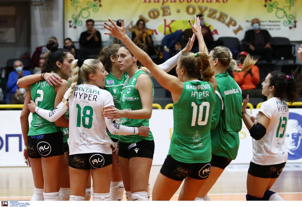 Volley League γυναικών: Ασταμάτητοι Παναθηναϊκός και Άρης