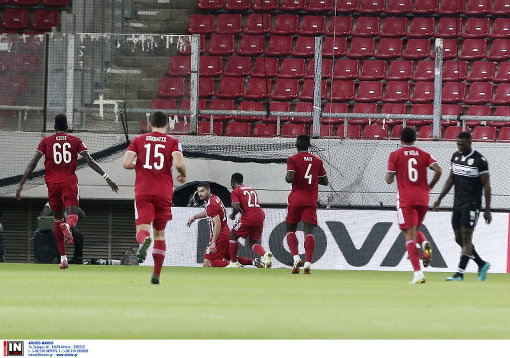 Ολυμπιακός-ΠΑΟΚ: Ερυθρόλευκη καταιγίδα, 2-0 στο 31' - Ασπρόμαυρες «φωνές» στο πρώτο γκολ (photos)