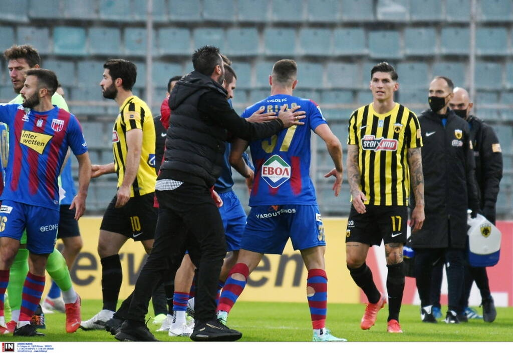 Βόλος-ΑΕΚ: Η φάση που προκάλεσε την ένταση (photos+video)