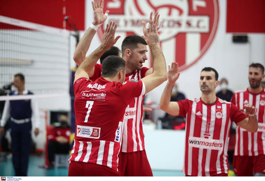 CEV Champions League: Εύκολη πρόκριση για Ολυμπιακό (video+photos)