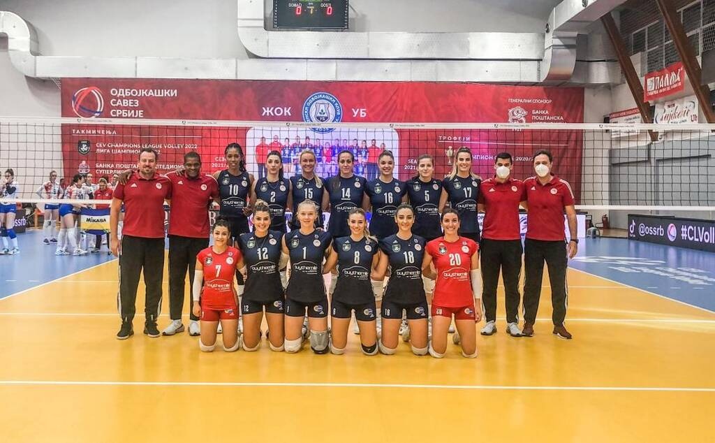 Champions League γυναικών: «Λύγισε» ο Ολυμπιακός στη Σερβία, ήττα 3-2 σετ από την Ζοκ