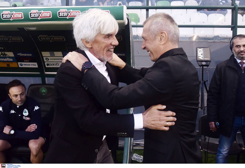 Παναθηναϊκός-ΟΦΗ: Η αγκαλιά του Νιόπλια με Γιοβάνοβιτς και το χειροκρότημα του κόσμου! (photos)