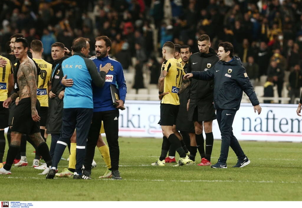 ΑΕΚ-Άρης: Ένταση και σύρραξη μεταξύ παικτών στο φινάλε (photos+video)