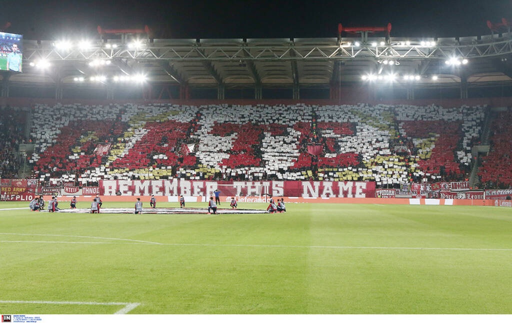 Ολυμπιακός-Άιντραχτ Φρανκφούρτης: Τρομερή ατμόσφαιρα στο «Γ. Καραϊσκάκης» (photos+video)