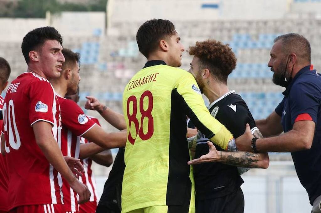 Oλυμπιακός Β'-ΠΑΟΚ Β': Ένταση, ξύλο και αποβολές στο «Ελ Πάσο» (photos)