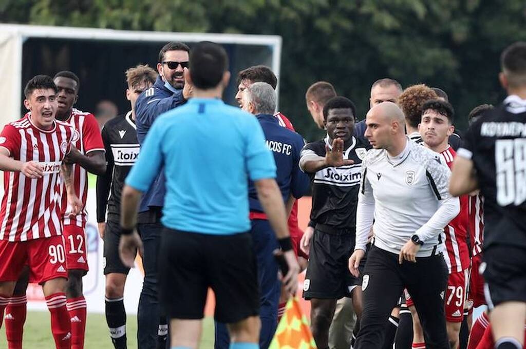 Oλυμπιακός Β'-ΠΑΟΚ Β': Ένταση, ξύλο και αποβολές στο «Ελ Πάσο» (photos)