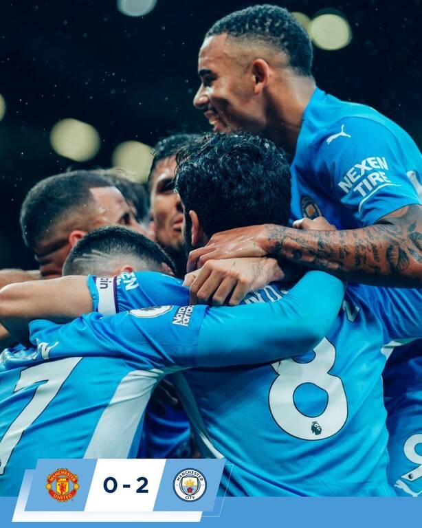 Premier League: Αφεντικό η Μάντσεστερ Σίτι, άνετα 2-0 στο ντέρμπι τη Μάντσεστερ Γιουνάιτεντ (video)