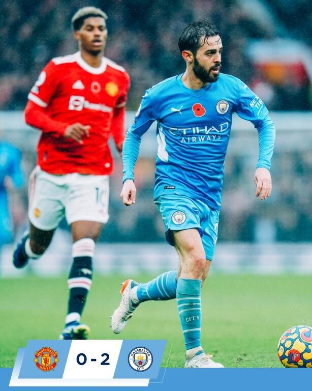 Premier League: Αφεντικό η Μάντσεστερ Σίτι, άνετα 2-0 στο ντέρμπι τη Μάντσεστερ Γιουνάιτεντ (video)