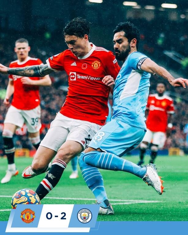 Premier League: Αφεντικό η Μάντσεστερ Σίτι, άνετα 2-0 στο ντέρμπι τη Μάντσεστερ Γιουνάιτεντ (video)