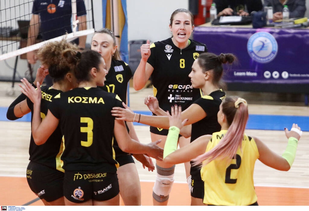 Volley League: Πέρασε από τον Πειραιά η ΑΕΚ