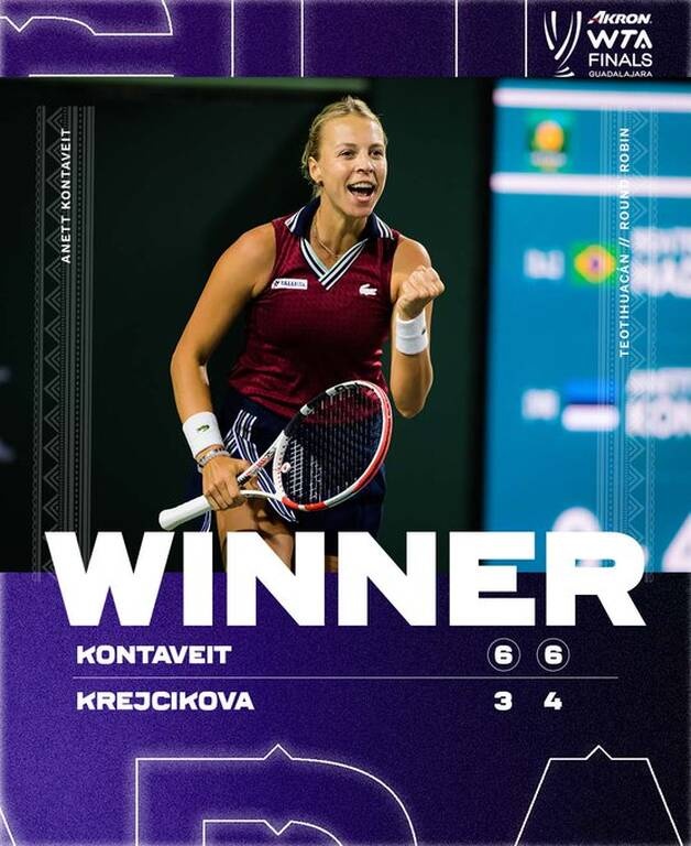 WTA Finals: Με το… δεξί Πλίσκοβα και Κονταβέϊτ στη Γουαδαλαχάρα