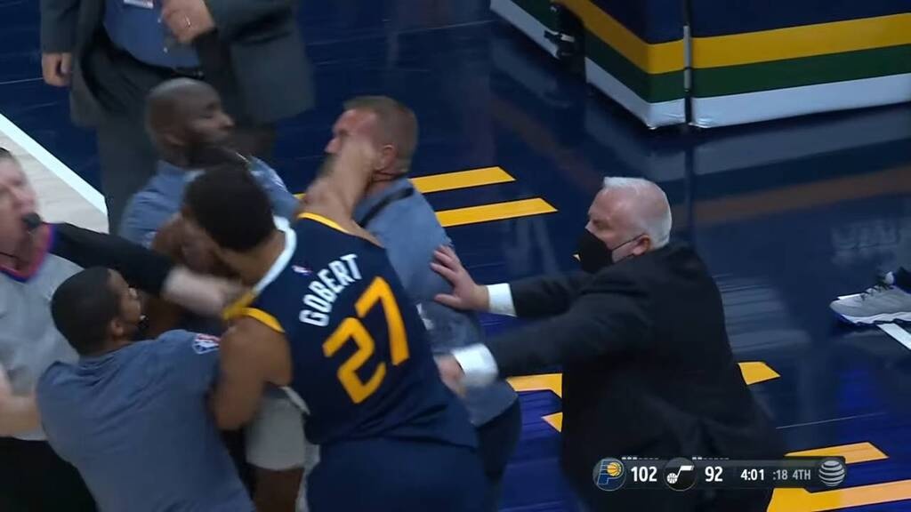 Χαμός στο NBA: Πιάστηκαν στα χέρια Τέρνερ-Γκομπέρ (photos+video)