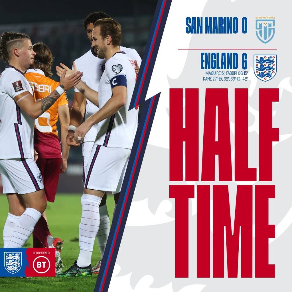 Προκριματικά Μουντιάλ: Απίθανος Κέιν! Τέσσερα γκολ σε 15' και Σαν Μαρίνο-Αγγλία 0-6! (photos)