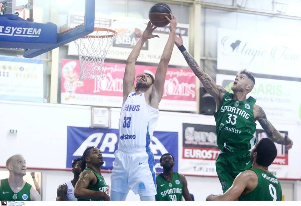 Ιωνικός-Σπόρτινγκ 93-79: Με κορυφαίο δίδυμο Χουγκάζ-Τζέρμαν έπεσε η αυλαία στη Νίκαια